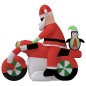 vidaXL Papá Noel inflable de Navidad con luces LED 156 cm vidaXL Papá Noel inflable de Navidad con luces LED 156 cm