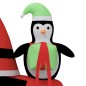vidaXL Papá Noel inflable de Navidad con luces LED 156 cm vidaXL Papá Noel inflable de Navidad con luces LED 156 cm