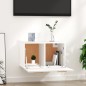vidaXL Armario de pared madera contrachapada blanco 60x36,5x35 cm vidaXL Armario de pared madera contrachapada blanco 60x36,5x35 cm