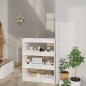 vidaXL Estantería madera contrachapada blanco brillo 80x30x103 cm vidaXL Estantería madera contrachapada blanco brillo 80x30x103 cm