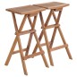 vidaXL Taburetes plegables de cocina 2 unidades madera de teca maciza vidaXL Taburetes plegables de cocina 2 unidades madera de teca maciza