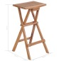 vidaXL Taburetes plegables de cocina 2 unidades madera de teca maciza vidaXL Taburetes plegables de cocina 2 unidades madera de teca maciza