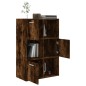 vidaXL Mueble de almacenaje roble ahumado 60x29,5x90 cm vidaXL Mueble de almacenaje roble ahumado 60x29,5x90 cm