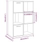 vidaXL Mueble de almacenaje roble ahumado 60x29,5x90 cm vidaXL Mueble de almacenaje roble ahumado 60x29,5x90 cm