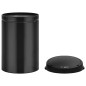 vidaXL Cubo de basura con sensor automático 30L acero al carbono negro vidaXL Cubo de basura con sensor automático 30L acero al carbono negro