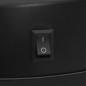 vidaXL Cubo de basura con sensor automático 30L acero al carbono negro vidaXL Cubo de basura con sensor automático 30L acero al carbono negro