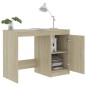 vidaXL Escritorio madera contrachapada color roble Sonoma 100x50x76 cm vidaXL Escritorio madera contrachapada color roble Sonoma 100x50x76 cm