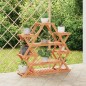 vidaXL Soporte para flores de madera maciza abeto 110x25x105 cm vidaXL Soporte para flores de madera maciza abeto 110x25x105 cm