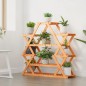 vidaXL Soporte para flores de madera maciza abeto 110x25x105 cm vidaXL Soporte para flores de madera maciza abeto 110x25x105 cm