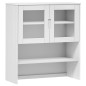 vidaXL Aparador superior MOLDE madera maciza pino blanco 90x35x100 cm vidaXL Aparador superior MOLDE madera maciza pino blanco 90x35x100 cm