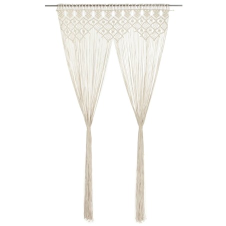 vidaXL Cortina de macramé algodón 140x240 cm