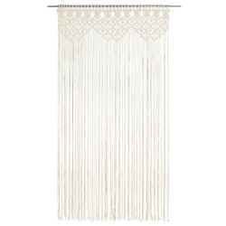 vidaXL Cortina de macramé algodón 140x240 cm