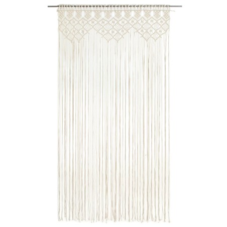 vidaXL Cortina de macramé algodón 140x240 cm