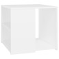 vidaXL Mesa auxiliar de madera contrachapada blanco 50x50x45 cm vidaXL Mesa auxiliar de madera contrachapada blanco 50x50x45 cm