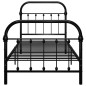 vidaXL Estructura de cama de metal negro 100x200 cm vidaXL Estructura de cama de metal negro 100x200 cm