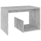 vidaXL Mesa auxiliar de madera contrachapada gris hormigón 59x36x38 cm vidaXL Mesa auxiliar de madera contrachapada gris hormigón 59x36x38 cm