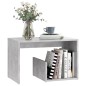 vidaXL Mesa auxiliar de madera contrachapada gris hormigón 59x36x38 cm vidaXL Mesa auxiliar de madera contrachapada gris hormigón 59x36x38 cm