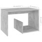 vidaXL Mesa auxiliar de madera contrachapada gris hormigón 59x36x38 cm vidaXL Mesa auxiliar de madera contrachapada gris hormigón 59x36x38 cm