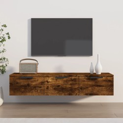 vidaXL Armario de pared madera contrachapada roble ahumado 102x30x20cm