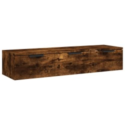 vidaXL Armario de pared madera contrachapada roble ahumado 102x30x20cm