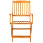 vidaXL Set comedor de jardín plegable 5 piezas madera maciza de acacia vidaXL Set comedor de jardín plegable 5 piezas madera maciza de acacia