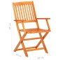 vidaXL Set comedor de jardín plegable 5 piezas madera maciza de acacia vidaXL Set comedor de jardín plegable 5 piezas madera maciza de acacia