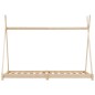 vidaXL Estructura de cama infantil de madera maciza de pino 70x140 cm vidaXL Estructura de cama infantil de madera maciza de pino 70x140 cm