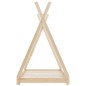 vidaXL Estructura de cama infantil de madera maciza de pino 70x140 cm vidaXL Estructura de cama infantil de madera maciza de pino 70x140 cm