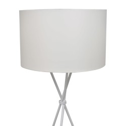 vidaXL Lámpara de pie con pantalla y soporte blanco 