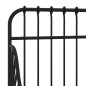vidaXL Estructura de cama extensible metal negra 80x130/200 cm