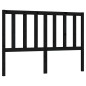 vidaXL Cabecero de cama madera maciza de pino negro 146x4x100 cm