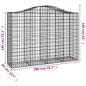 vidaXL Cesta gaviones forma arco hierro galvanizado 200x50x140/160 cm vidaXL Cesta gaviones forma arco hierro galvanizado 200x50x140/160 cm