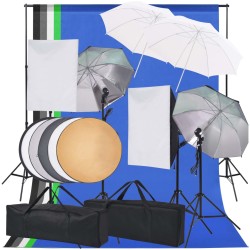 vidaXL Kit de iluminación de estudio de fotografía