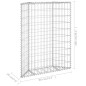 vidaXL Arriate de gaviones de trapecio acero galvanizado 80x20x100 cm vidaXL Arriate de gaviones de trapecio acero galvanizado 80x20x100 cm