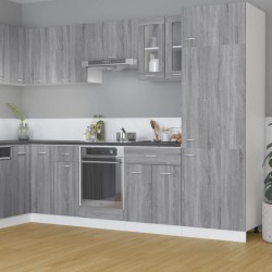 vidaXL Armario colgante madera contrachapada gris Sonoma 60x31x60 cm