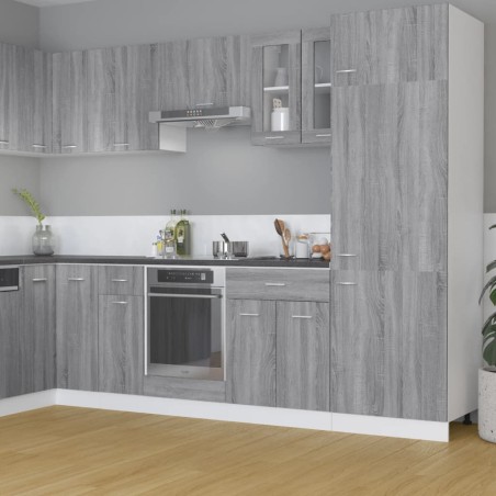 vidaXL Armario colgante madera contrachapada gris Sonoma 60x31x60 cm