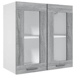 vidaXL Armario colgante madera contrachapada gris Sonoma 60x31x60 cm