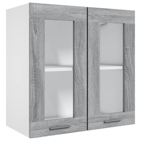 vidaXL Armario colgante madera contrachapada gris Sonoma 60x31x60 cm