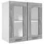 vidaXL Armario colgante madera contrachapada gris Sonoma 60x31x60 cm