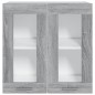 vidaXL Armario colgante madera contrachapada gris Sonoma 60x31x60 cm