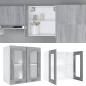 vidaXL Armario colgante madera contrachapada gris Sonoma 60x31x60 cm