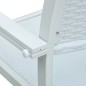 vidaXL Sillas de jardín 4 unidades plástico con aspecto ratán blanco vidaXL Sillas de jardín 4 unidades plástico con aspecto ratán blanco