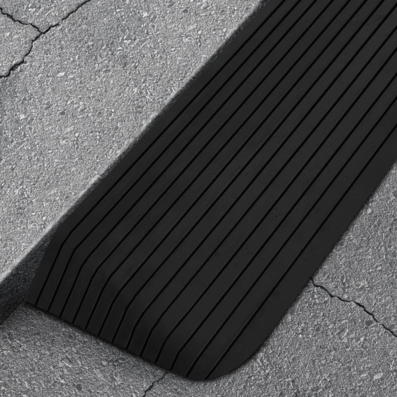 vidaXL Rampa de umbral goma 110x41x5 cm vidaXL Rampa de umbral goma 110x41x5 cm
