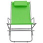 vidaXL Sillas mecedoras 2 unidades acero verde vidaXL Sillas mecedoras 2 unidades acero verde