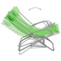 vidaXL Sillas mecedoras 2 unidades acero verde vidaXL Sillas mecedoras 2 unidades acero verde