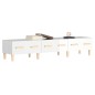 vidaXL Mueble de TV madera contrachapada blanco brillo 150x34,5x30 cm vidaXL Mueble de TV madera contrachapada blanco brillo 150x34,5x30 cm