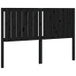 vidaXL Cabecero de cama madera maciza de pino negro 145,5x4x100 cm vidaXL Cabecero de cama madera maciza de pino negro 145,5x4x100 cm