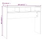 vidaXL Mesa consola madera de ingeniería blanco brillo 105x30x80 cm vidaXL Mesa consola madera de ingeniería blanco brillo 105x30x80 cm