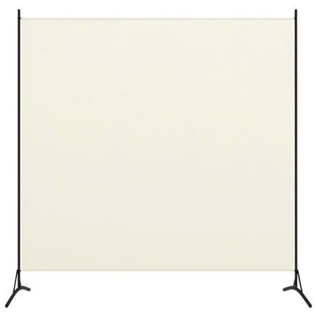 vidaXL Biombo divisor de 1 panel blanco crema175x180 cm
