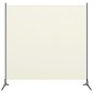 vidaXL Biombo divisor de 1 panel blanco crema175x180 cm vidaXL Biombo divisor de 1 panel blanco crema175x180 cm